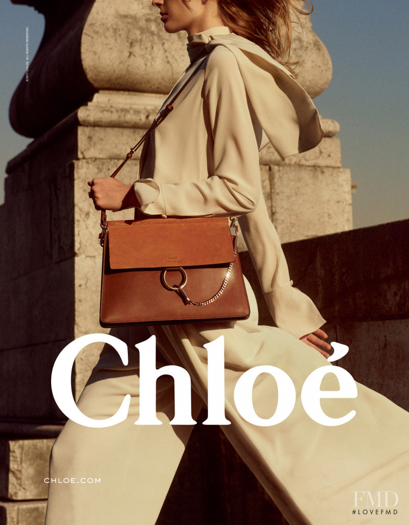 Luna Bijl featured in  the Chloe advertisement for Autumn/Winter 2017