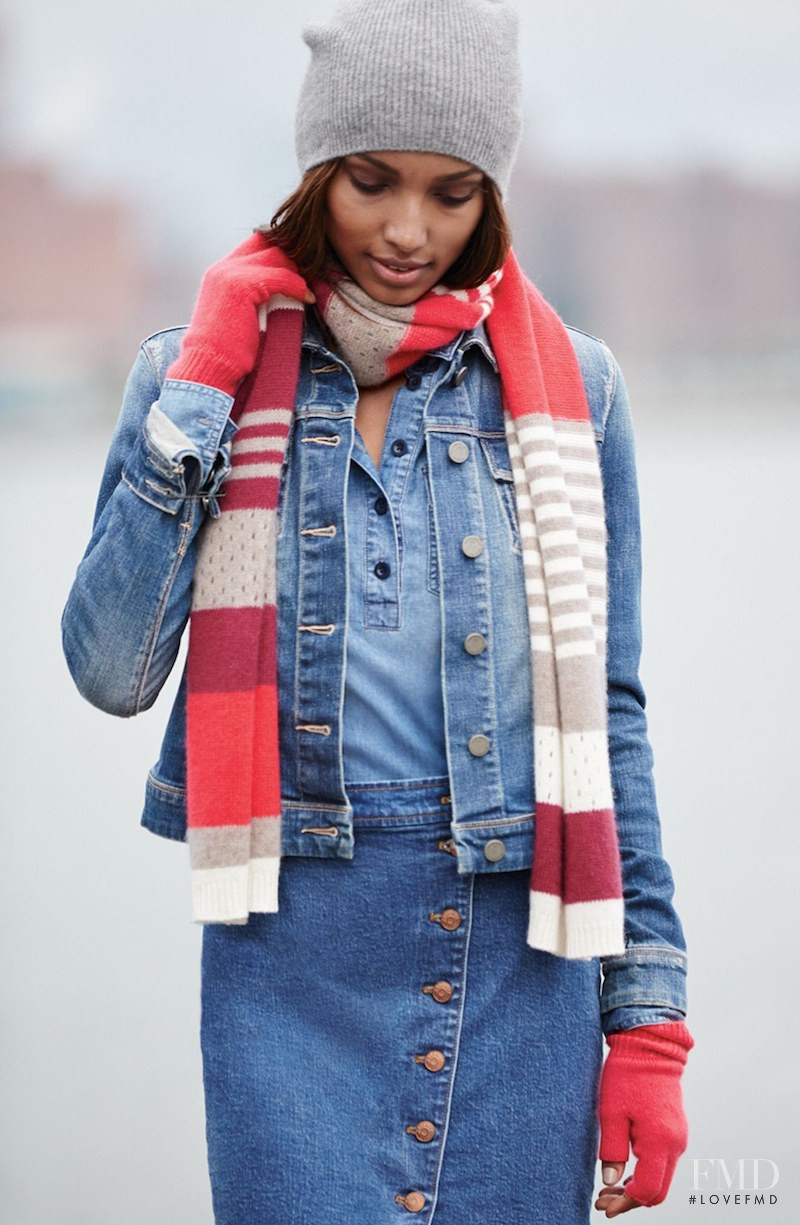 Jasmine Tookes featured in  the Nordstrom catalogue for Winter 2016