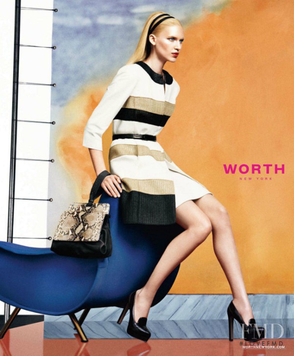 Valeria Dmitrienko featured in  the Worth New York advertisement for Spring/Summer 2013