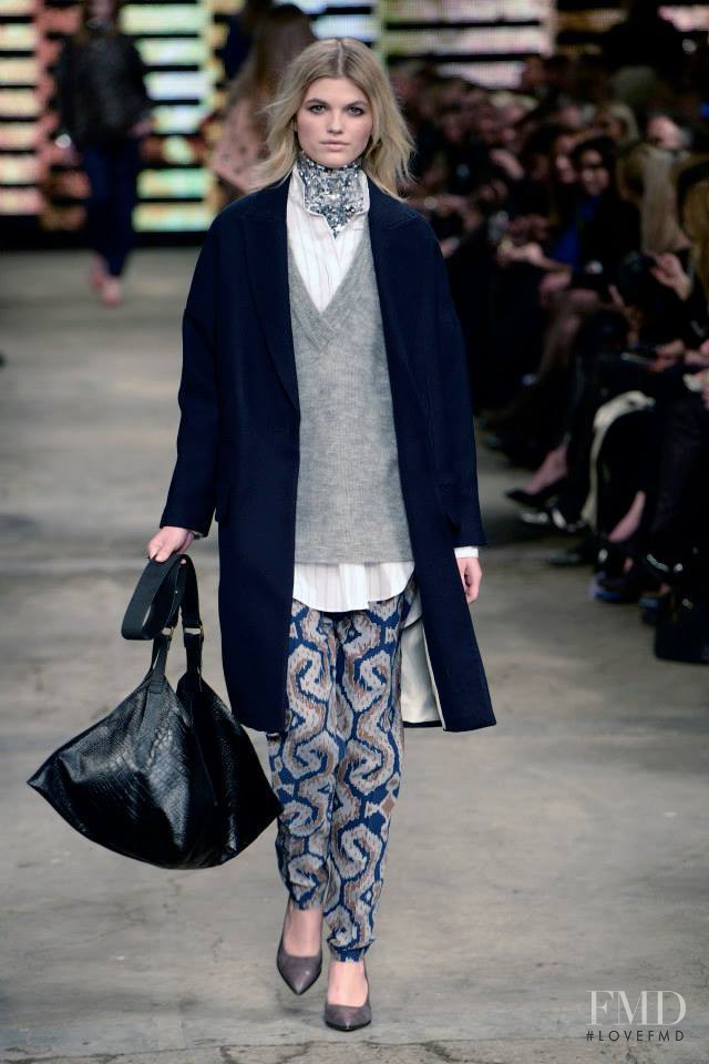 Louise Mikkelsen featured in  the By Malene Birger fashion show for Autumn/Winter 2014