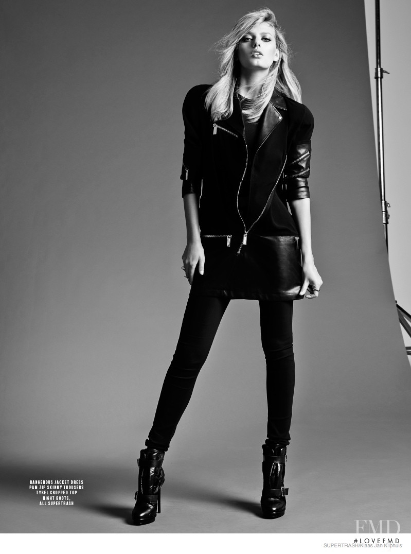 Bregje Heinen featured in  the SuperTrash advertisement for Autumn/Winter 2014