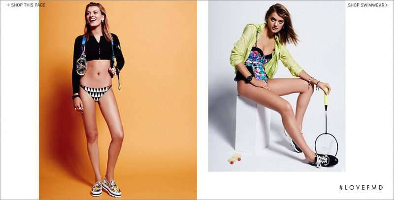 Bregje Heinen featured in  the Shopbop Swimwear lookbook for Summer 2014