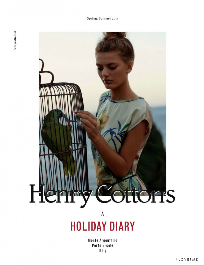 Bregje Heinen featured in  the Henry Cotton\'s lookbook for Spring/Summer 2013