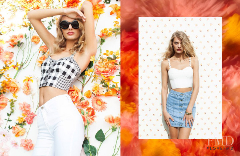 Bregje Heinen featured in  the Nasty Gal Tripping Daisies lookbook for Spring 2013