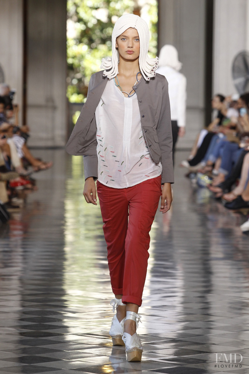 Bregje Heinen featured in  the Miriam Ponsa fashion show for Spring/Summer 2012