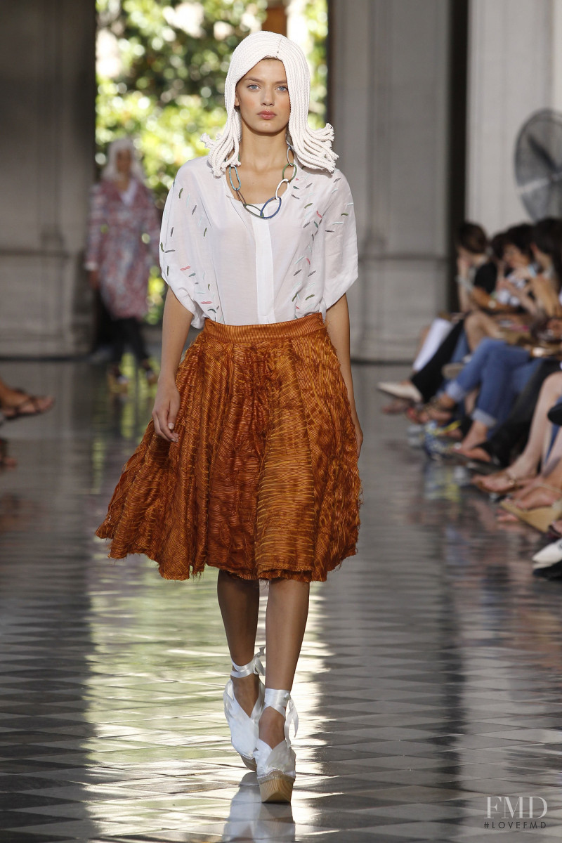 Bregje Heinen featured in  the Miriam Ponsa fashion show for Spring/Summer 2012
