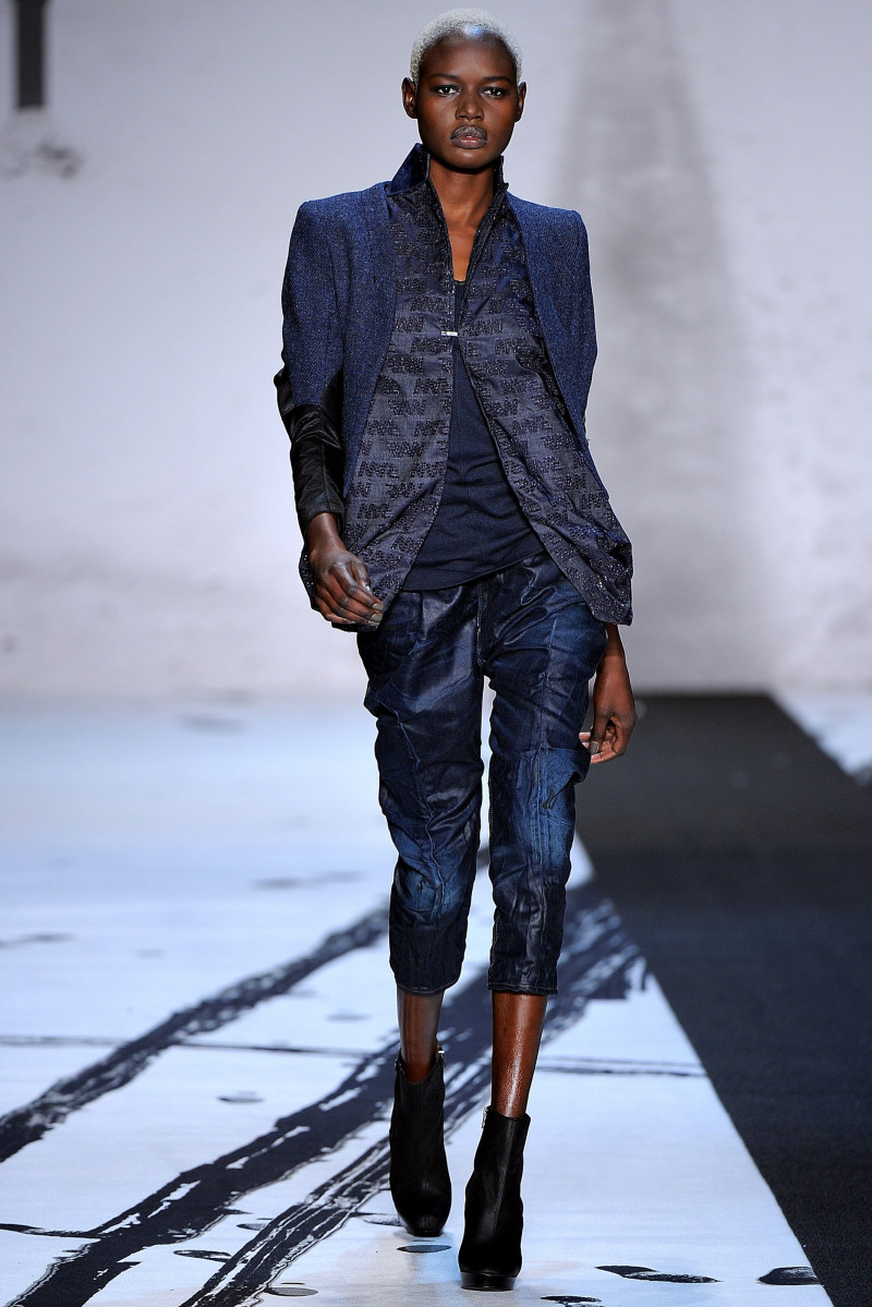 Ajak Deng featured in  the G-Star fashion show for Autumn/Winter 2011