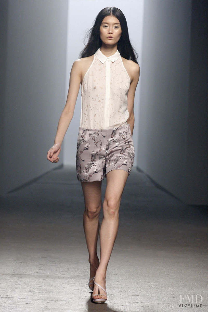 Ming Xi featured in  the Cushnie Et Ochs fashion show for Spring/Summer 2011