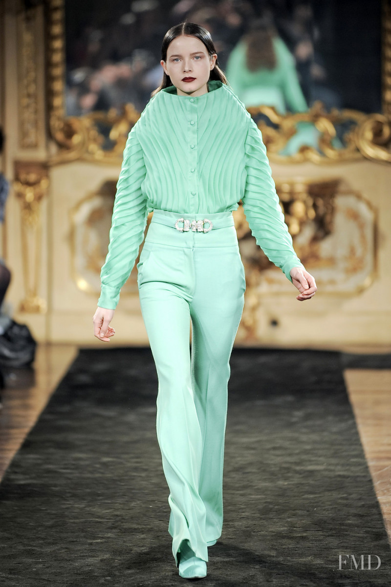 Anna de Rijk featured in  the Francesco Scognamiglio fashion show for Autumn/Winter 2010