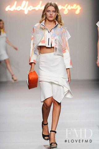 Bregje Heinen featured in  the Adolfo Dominguez fashion show for Spring/Summer 2012