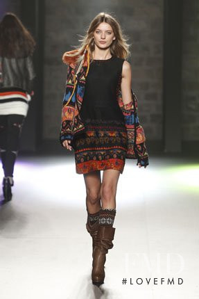 Bregje Heinen featured in  the Desigual fashion show for Autumn/Winter 2012