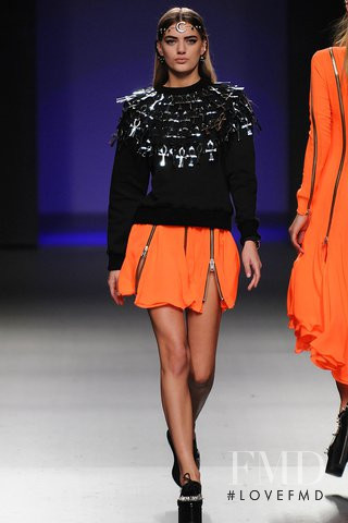 Bregje Heinen featured in  the Maria Escote fashion show for Autumn/Winter 2012