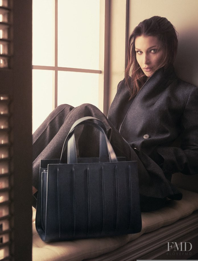 Bella Hadid featured in  the Max Mara Accessories advertisement for Autumn/Winter 2017