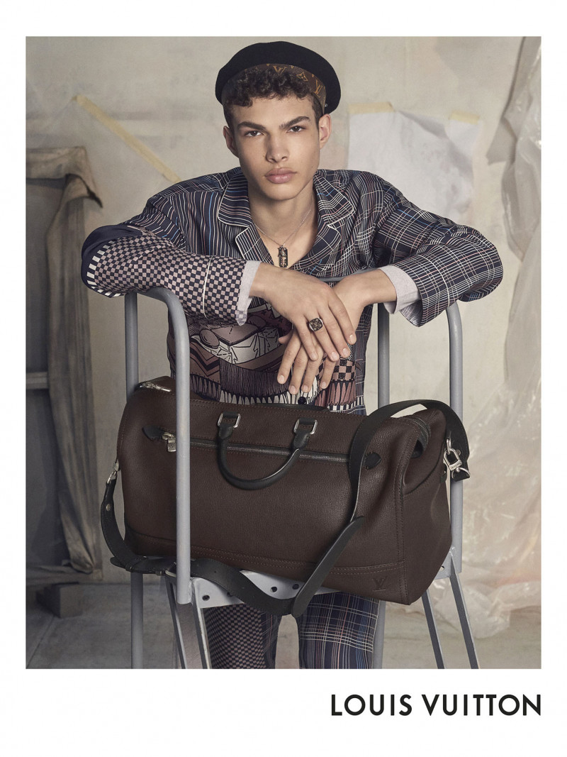 Noah Luis Brown featured in  the Louis Vuitton advertisement for Autumn/Winter 2017