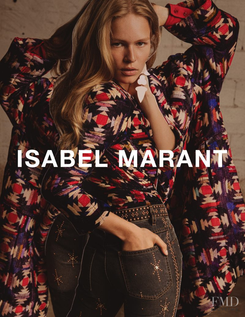 Anna Ewers featured in  the Isabel Marant advertisement for Autumn/Winter 2017
