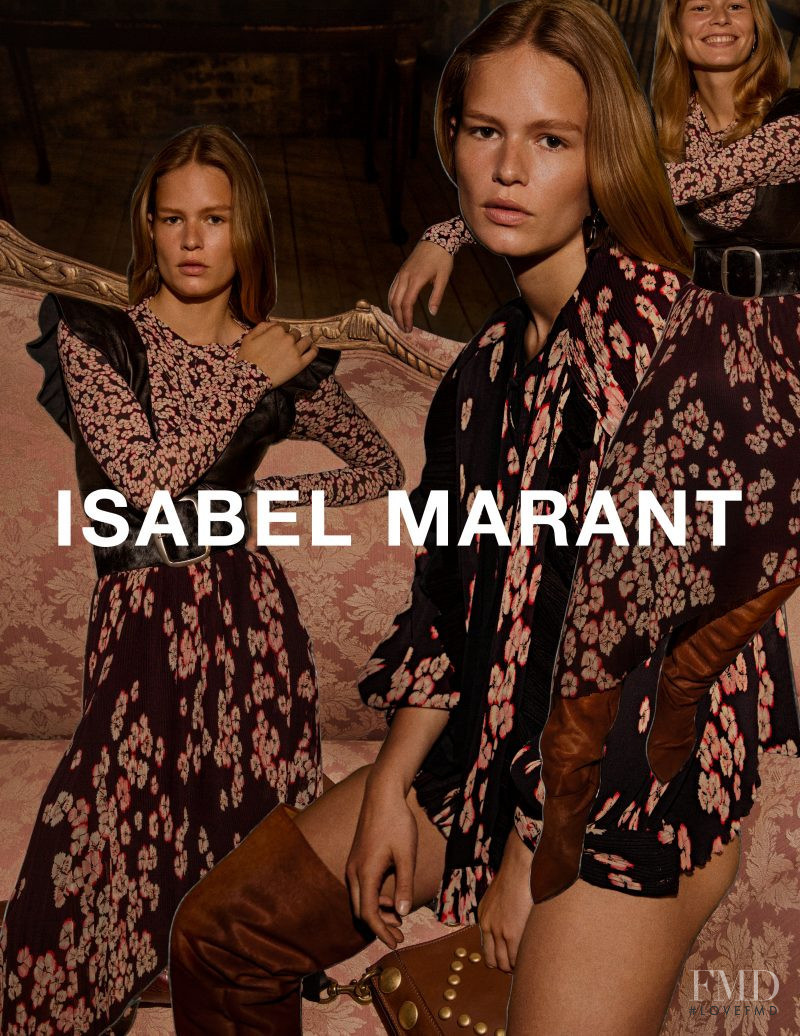 Anna Ewers featured in  the Isabel Marant advertisement for Autumn/Winter 2017