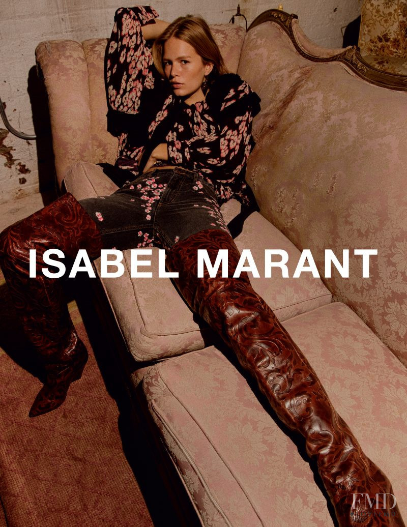 Anna Ewers featured in  the Isabel Marant advertisement for Autumn/Winter 2017