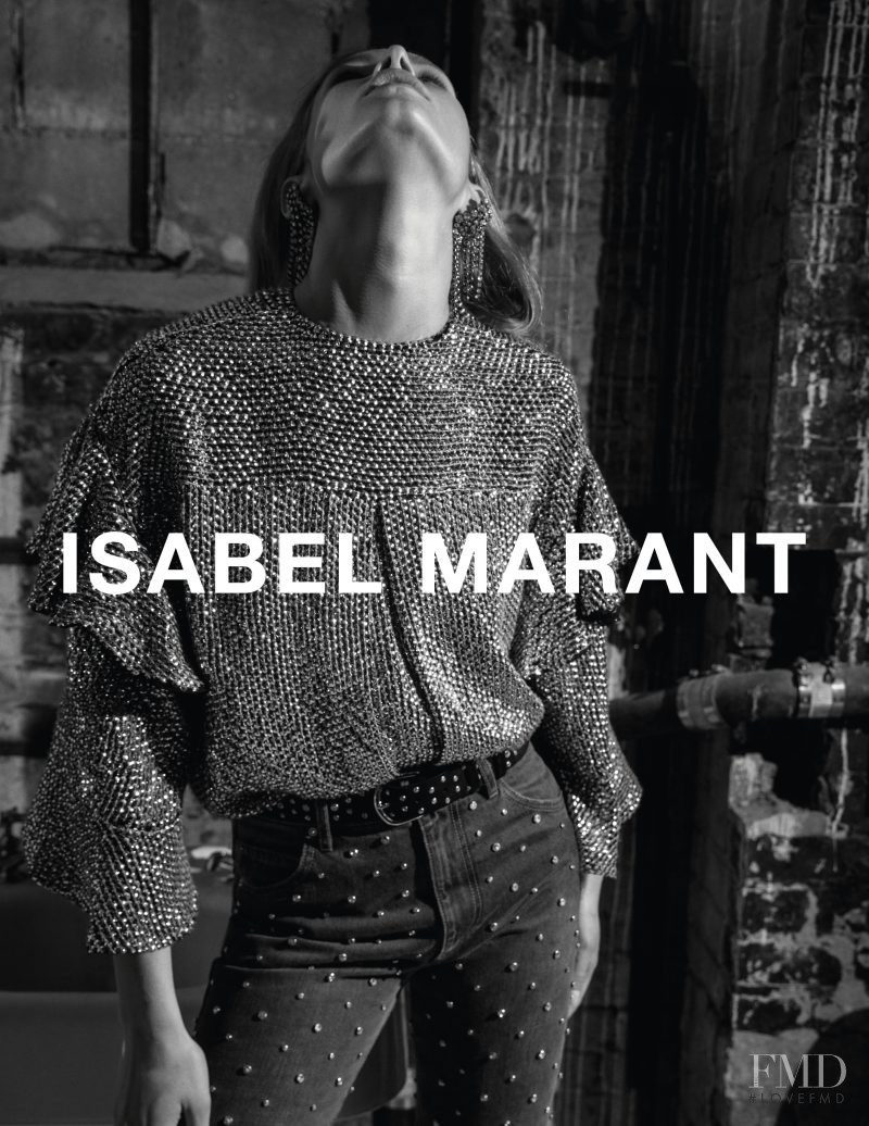 Anna Ewers featured in  the Isabel Marant advertisement for Autumn/Winter 2017