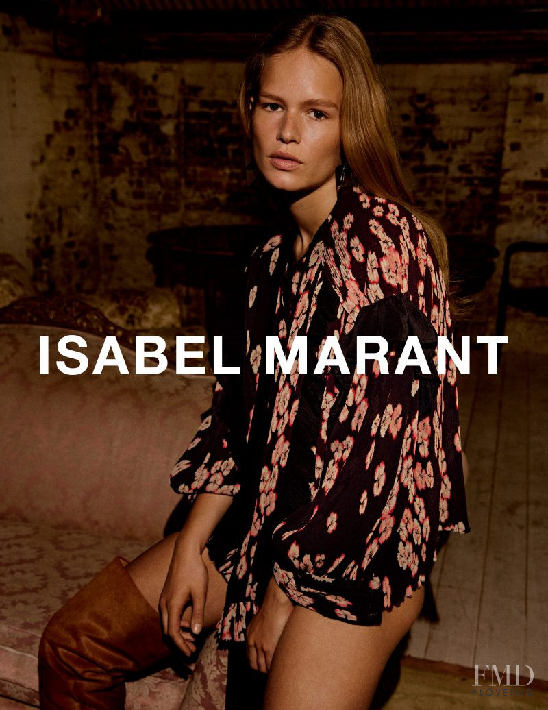 Anna Ewers featured in  the Isabel Marant advertisement for Autumn/Winter 2017