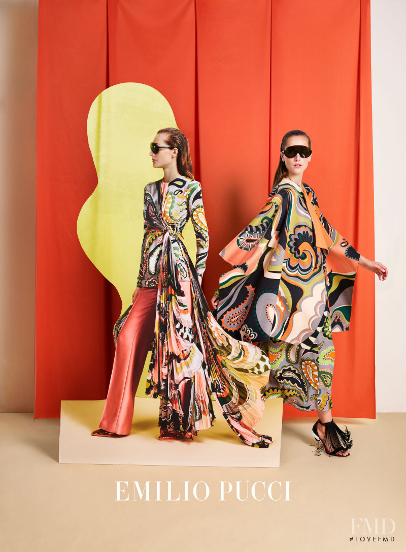 Joséphine Le Tutour featured in  the Pucci advertisement for Autumn/Winter 2017