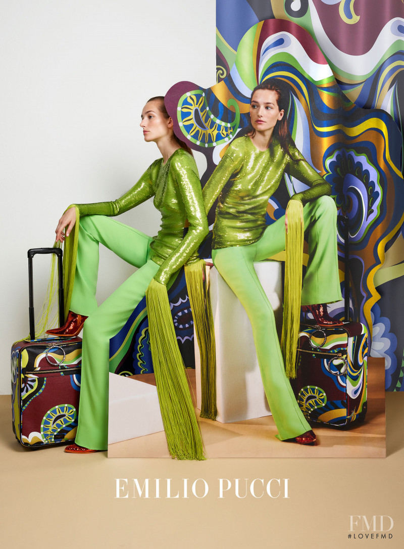 Joséphine Le Tutour featured in  the Pucci advertisement for Autumn/Winter 2017
