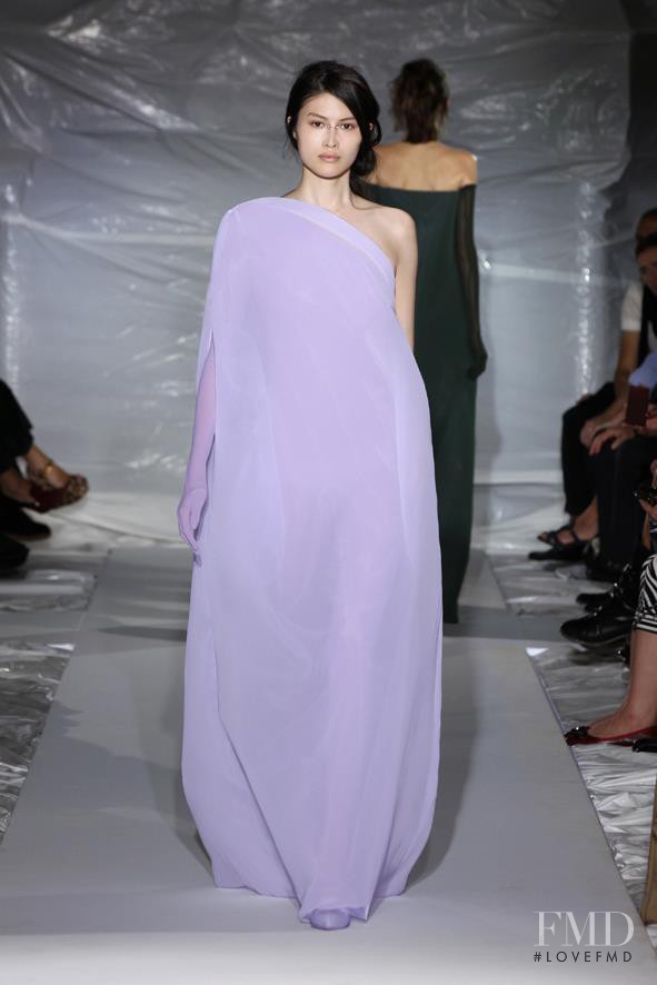 Sui He featured in  the Maison Martin Margiela fashion show for Spring/Summer 2013