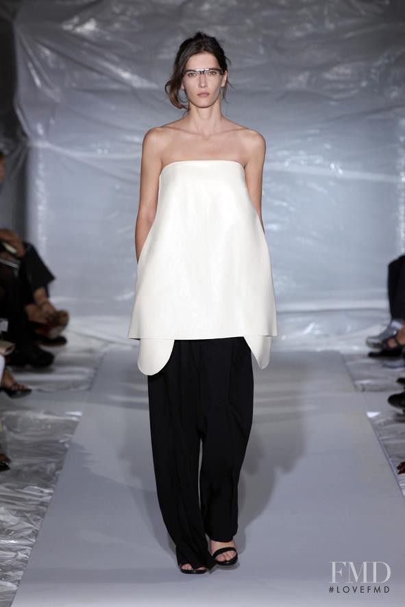 Diana Dondoe featured in  the Maison Martin Margiela fashion show for Spring/Summer 2013