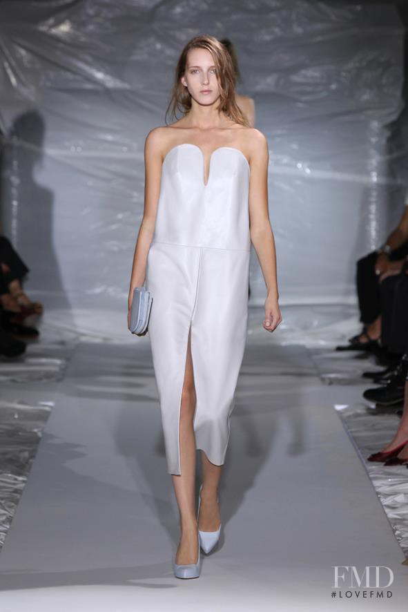 Iris Egbers featured in  the Maison Martin Margiela fashion show for Spring/Summer 2013