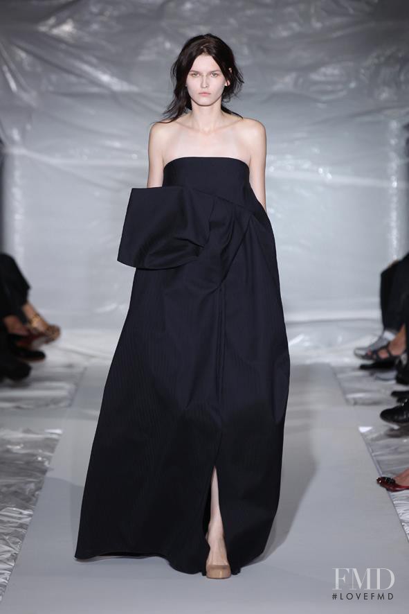 Katlin Aas featured in  the Maison Martin Margiela fashion show for Spring/Summer 2013