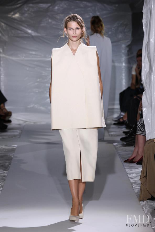 Monika Sawicka featured in  the Maison Martin Margiela fashion show for Spring/Summer 2013