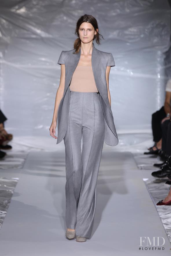 Marie Piovesan featured in  the Maison Martin Margiela fashion show for Spring/Summer 2013