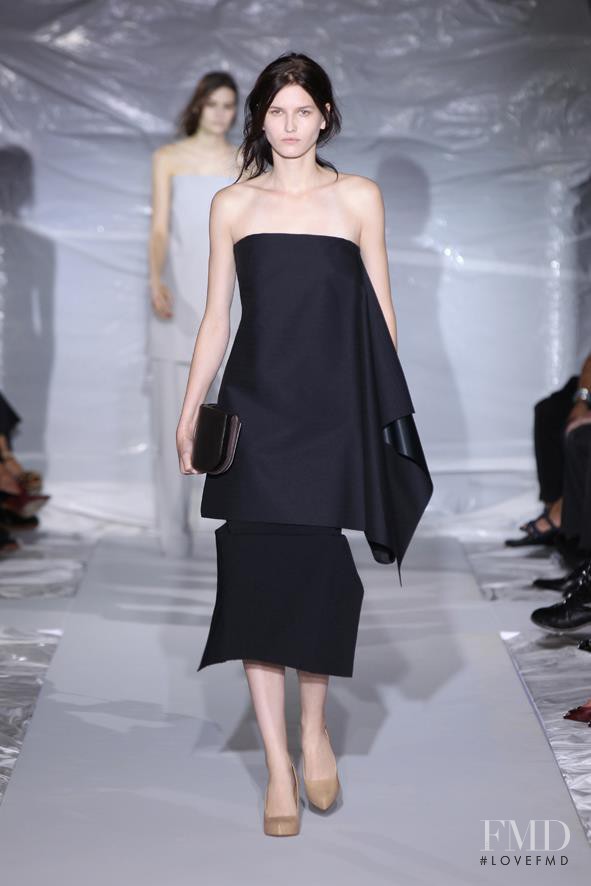 Katlin Aas featured in  the Maison Martin Margiela fashion show for Spring/Summer 2013