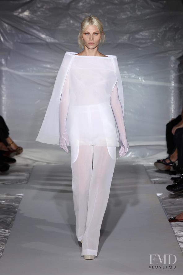 Aline Weber featured in  the Maison Martin Margiela fashion show for Spring/Summer 2013