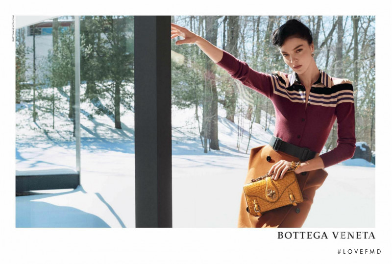 Mariacarla Boscono featured in  the Bottega Veneta advertisement for Autumn/Winter 2017