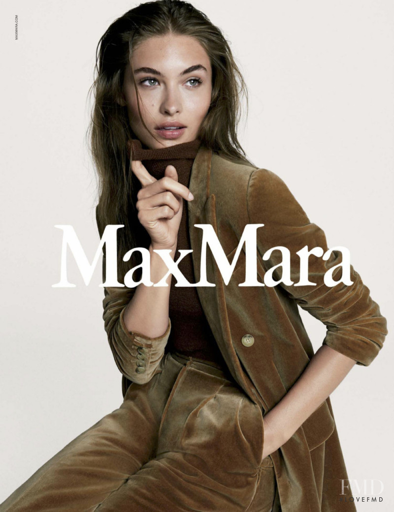 Grace Elizabeth featured in  the Max Mara advertisement for Autumn/Winter 2017