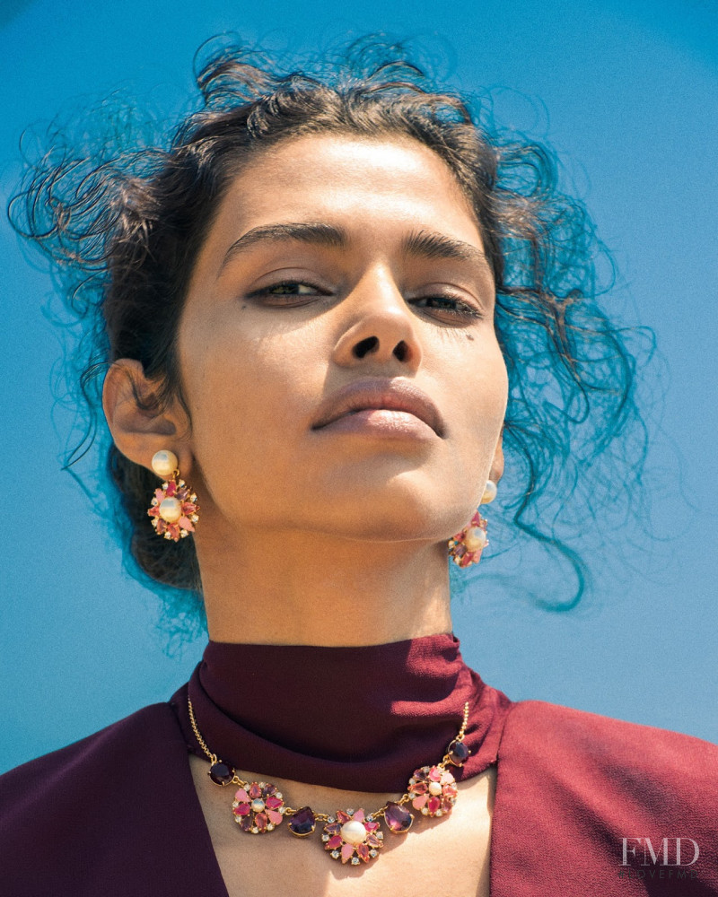 Pooja Mor featured in  the Bloomingdales catalogue for Fall 2017