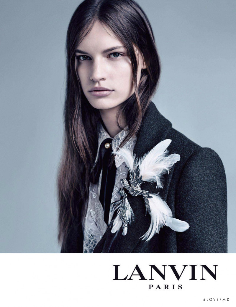 Faretta Radic featured in  the Lanvin advertisement for Autumn/Winter 2017