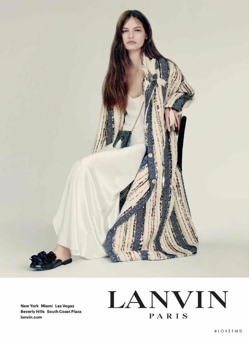 Faretta Radic featured in  the Lanvin advertisement for Autumn/Winter 2017