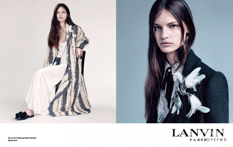 Faretta Radic featured in  the Lanvin advertisement for Autumn/Winter 2017