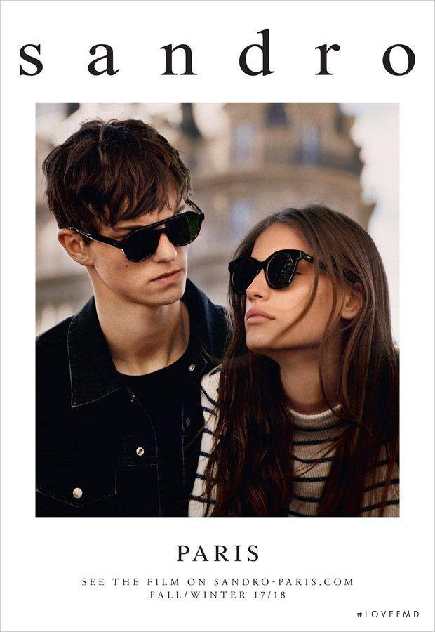 Faretta Radic featured in  the Sandro advertisement for Autumn/Winter 2017