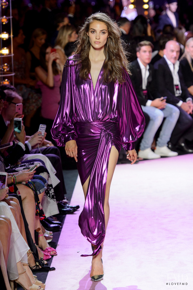 Camille Hurel featured in  the Alexandre Vauthier fashion show for Autumn/Winter 2017