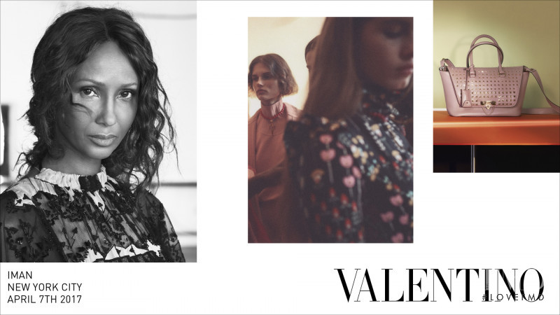 Giedre Dukauskaite featured in  the Valentino advertisement for Autumn/Winter 2017