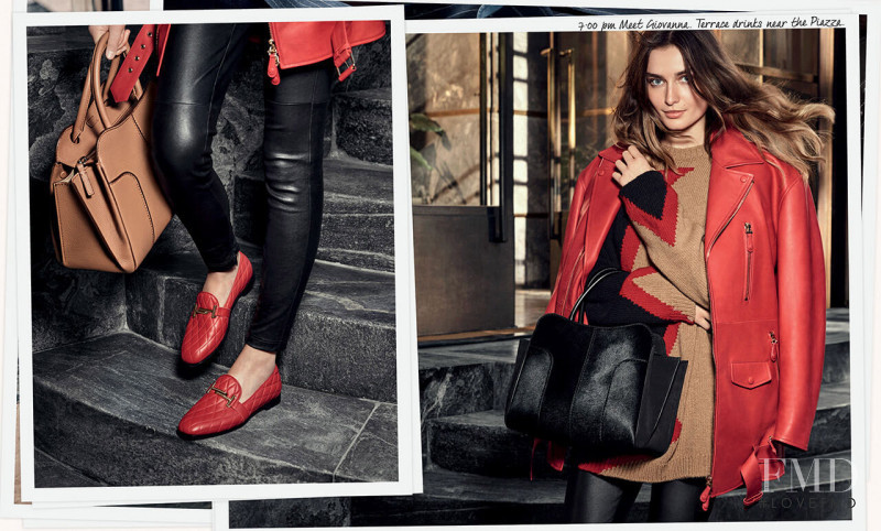 Andreea Diaconu featured in  the Tod\'s advertisement for Autumn/Winter 2017