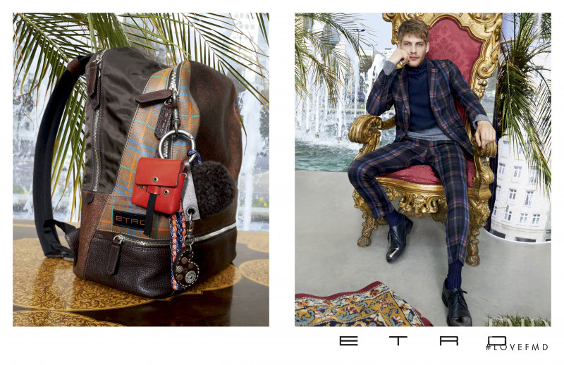 Anna Ewers featured in  the Etro advertisement for Autumn/Winter 2017