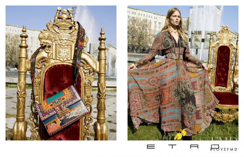 Anna Ewers featured in  the Etro advertisement for Autumn/Winter 2017