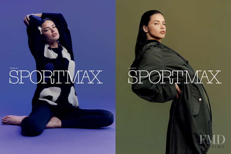 Adriana Lima featured in  the Sportmax advertisement for Autumn/Winter 2017
