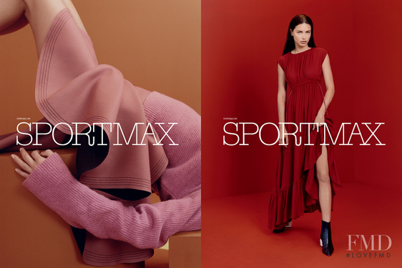Adriana Lima featured in  the Sportmax advertisement for Autumn/Winter 2017