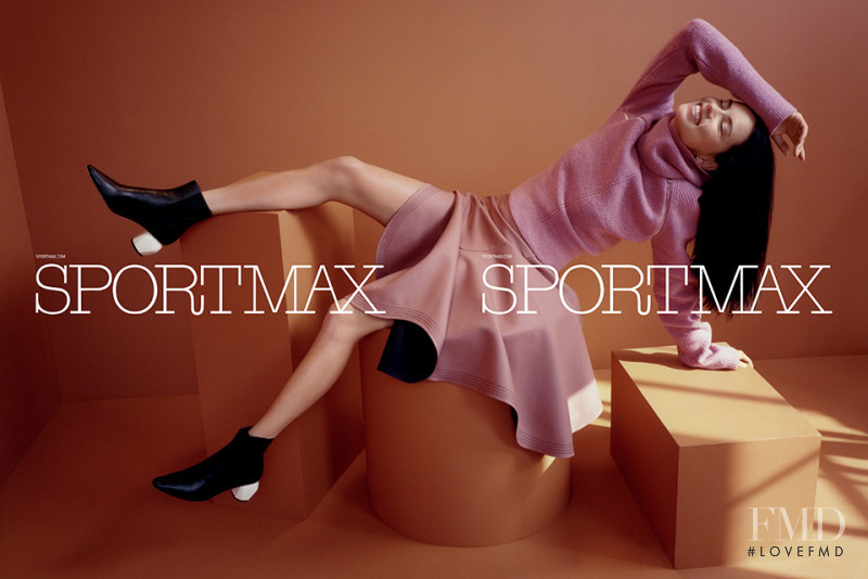 Adriana Lima featured in  the Sportmax advertisement for Autumn/Winter 2017