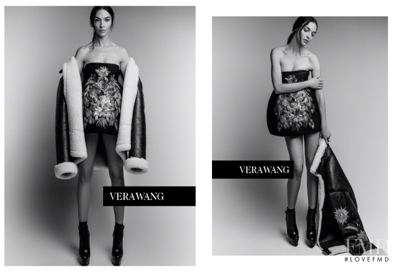 Mariacarla Boscono featured in  the Vera Wang advertisement for Autumn/Winter 2017