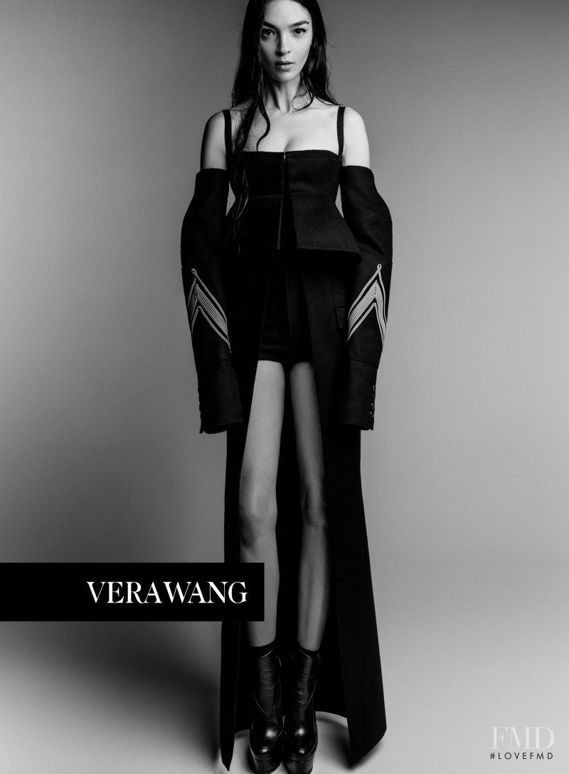 Mariacarla Boscono featured in  the Vera Wang advertisement for Autumn/Winter 2017